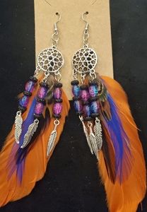 Dream catcher earrings